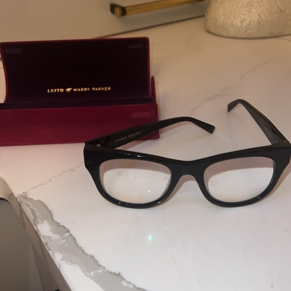 Warby Parker Leith Clark Collaboration Rare Ella Black Eyeglasses Frame - Picture 3 of 12